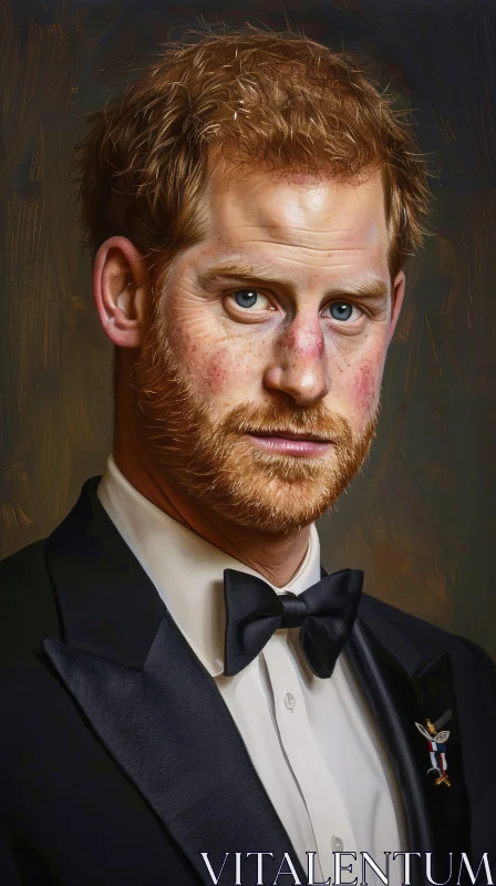 AI ART Prince Harry in Tuxedo