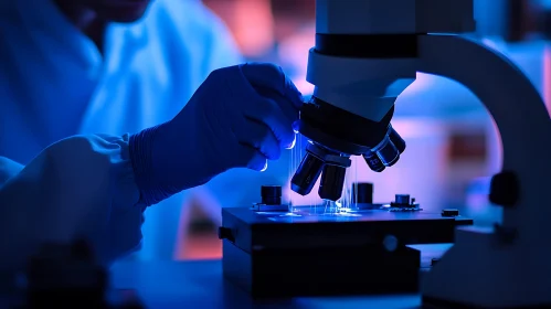 Scientific Research with Microscope