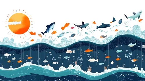 Underwater Harmony: A Marine Life Symphony