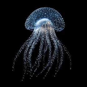 Translucent Jellyfish with white dots