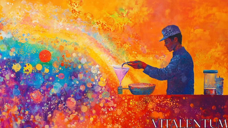 AI ART Colorful Cocktail Art