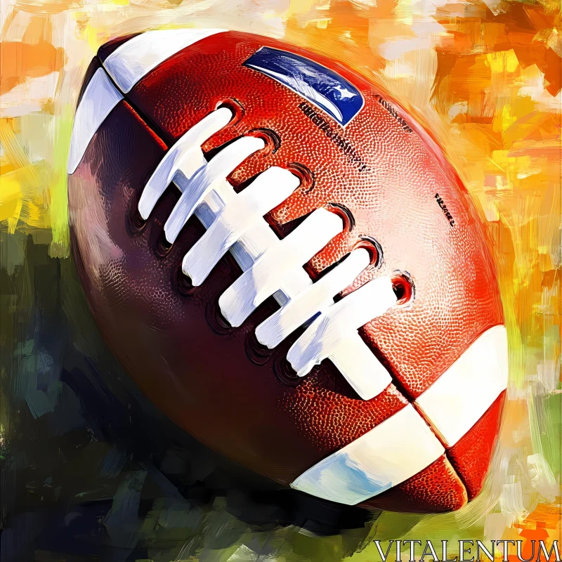 Artistic Rendering of an American Football AI Image