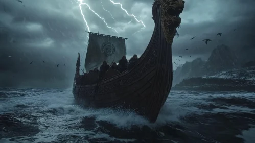 Epic Viking Sea Adventure in Stormy Weather