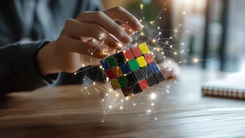 Cube Connections: A Puzzle of Interlinked Elements