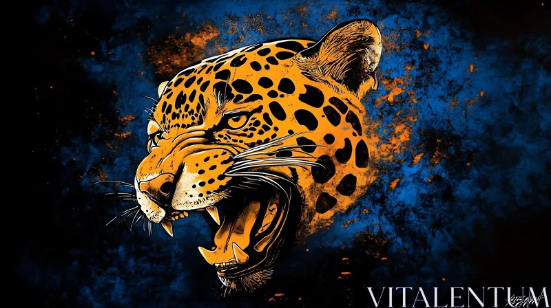 Roaring Feline Artwork AI Image