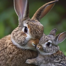 Rabbit Love: A Tender Moment Captured
