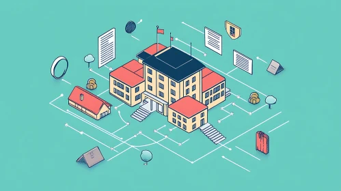 Networked Architectural Isometric Design