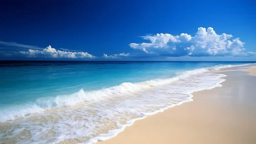 Tranquil Ocean View with Blue Sky