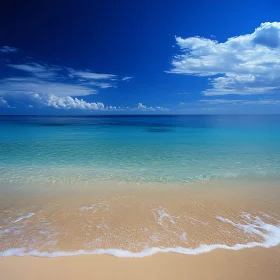 Peaceful Seascape with Blue Sky