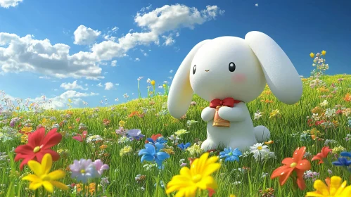 Bunny in a Sunny Meadow