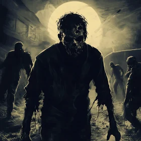 Moonlit Horror: A Zombie Gathering