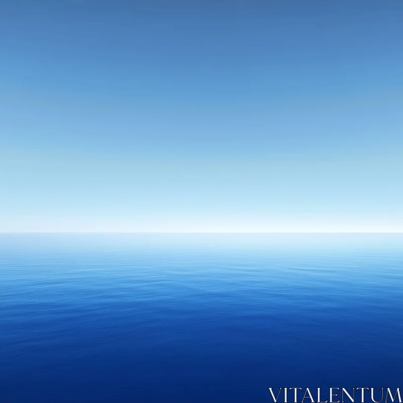 AI ART Peaceful Sea Horizon