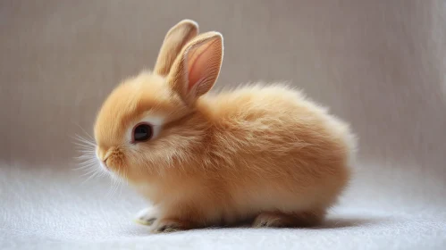 Fluffy Golden Bunny Rabbit