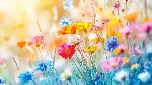 Field of Vibrant Wildflowers