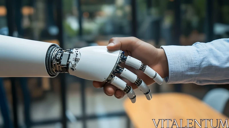 AI ART Artificial Intelligence Handshake