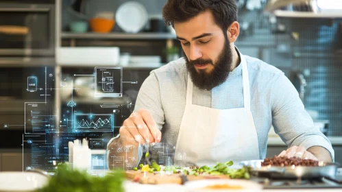 Culinary Tech: Modern Chef at Work