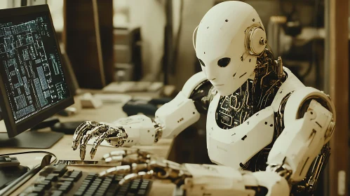Cyborg Programmer at Work