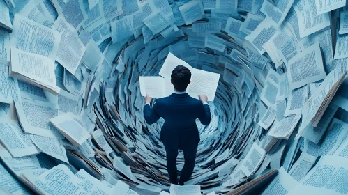 Paperwork Overload: A Sea of Documents