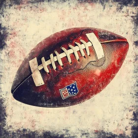 Vintage-Style American Football Image