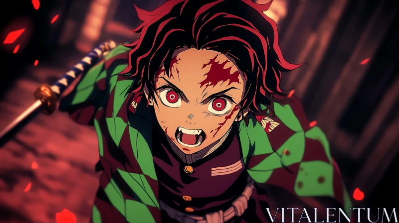 Intense Anime Sword Fight Scene