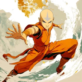 Energetic Anime Pose