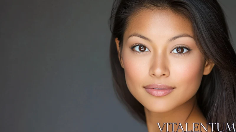 Graceful Woman's Face in High Detail