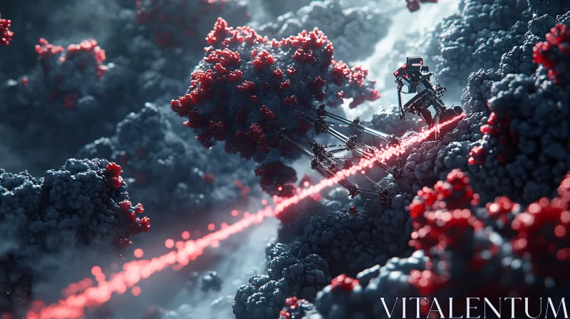 Molecular World Robot Futuristic Journey