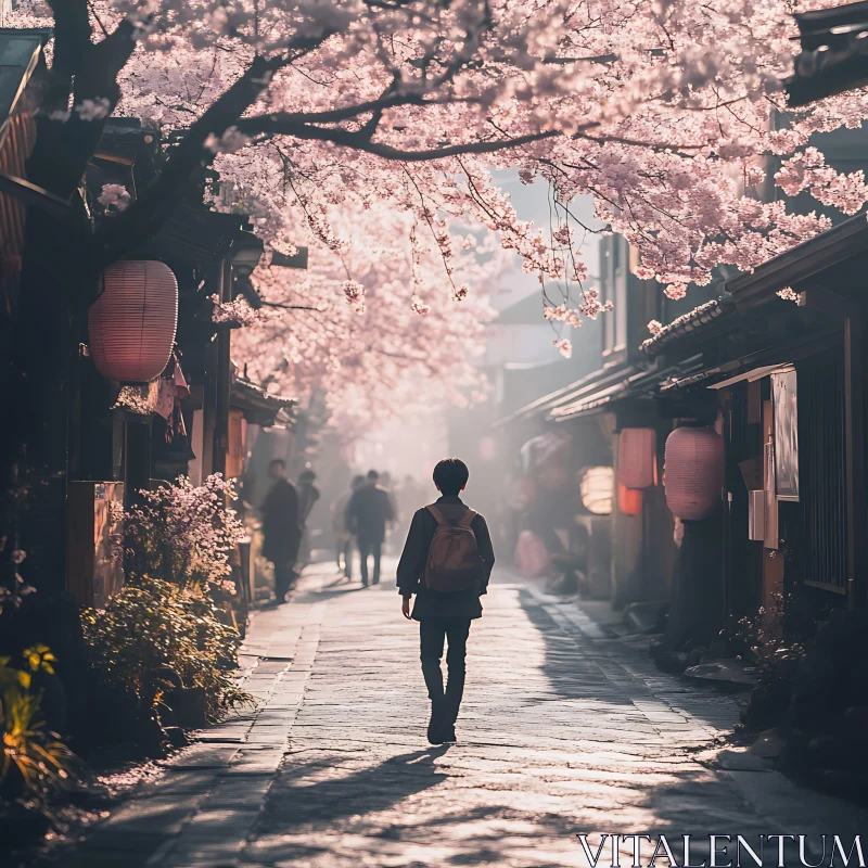 Walking Through a Japanese Street