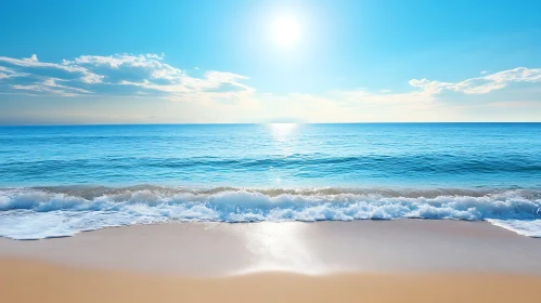 Calm Ocean View on a Sunny Day