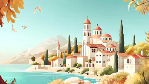 Tranquil Mediterranean Townscape