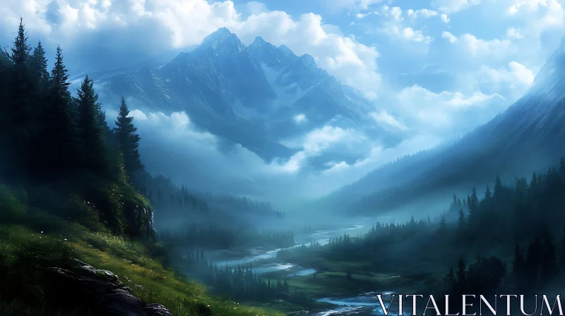 Serene Mountain Valley