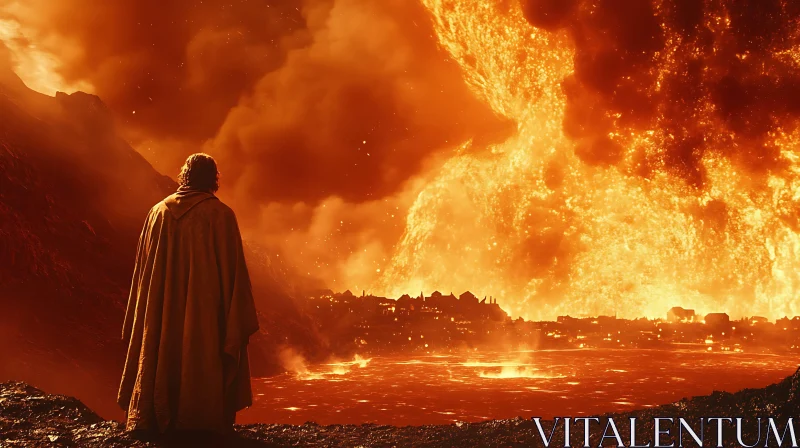 Molten World: A Solitary Witness to Destruction