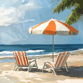 Seaside Relaxation with Beach Chairs