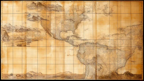 Vintage Cartography: Americas Depiction