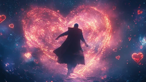 Celestial Affection: A Cosmic Heart
