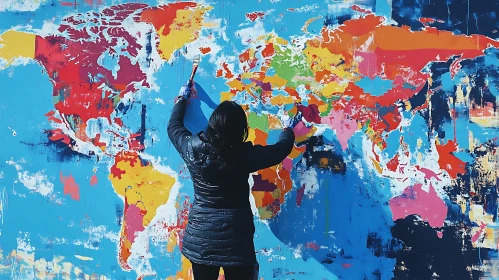 Woman Paints a World of Color
