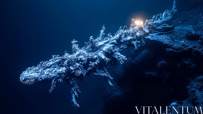 Glowing Abstract Underwater Formation