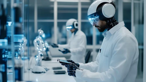 Advanced Cyborg Technology in Research Lab