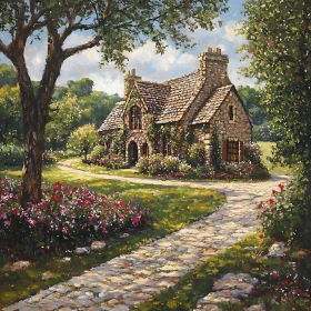Charming Cottagecore Home with Flower Garden
