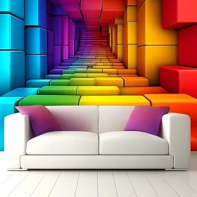 Colorful Geometric Interior Design