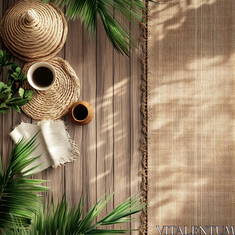 Serene Tropical Still Life