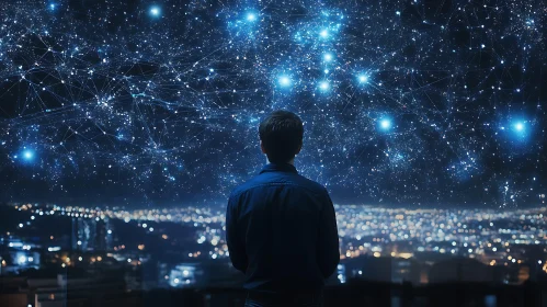Night Sky and City View
