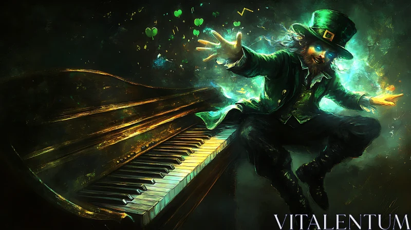 Irish Folklore: Leprechaun and the Piano