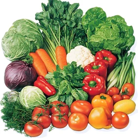 Vibrant Vegetable Still Life