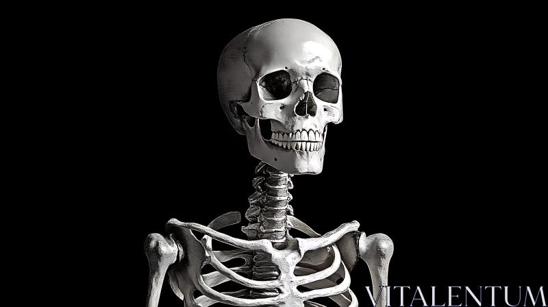 Monochrome Skeleton Anatomy Art
