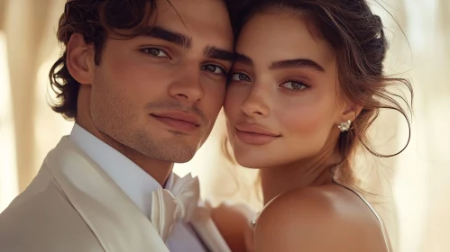 Romantic Portrait of a Couple in Love