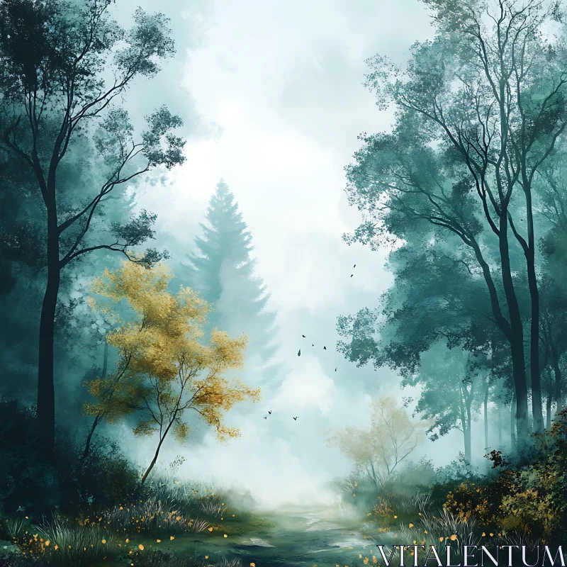 Enchanted Misty Forest Trail