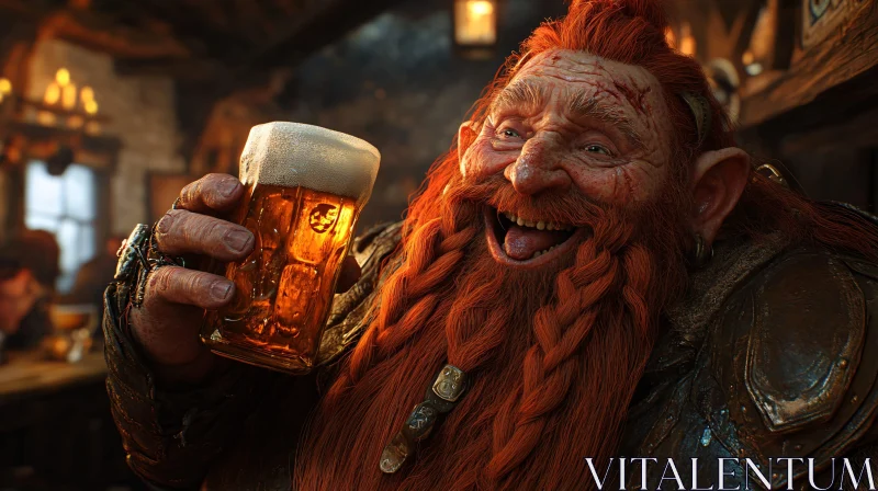 Laughing Dwarf with Beer Mug
