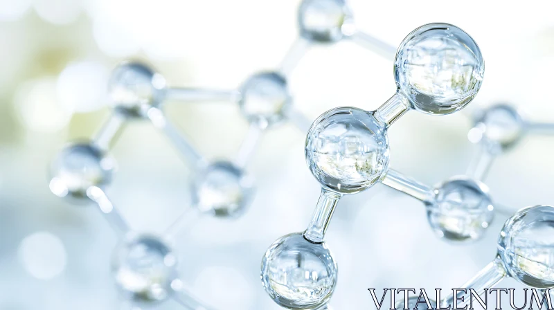 Intricate Atom Connections: Science Art