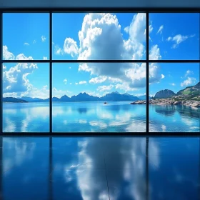 Tranquil Lake and Mountain Reflection